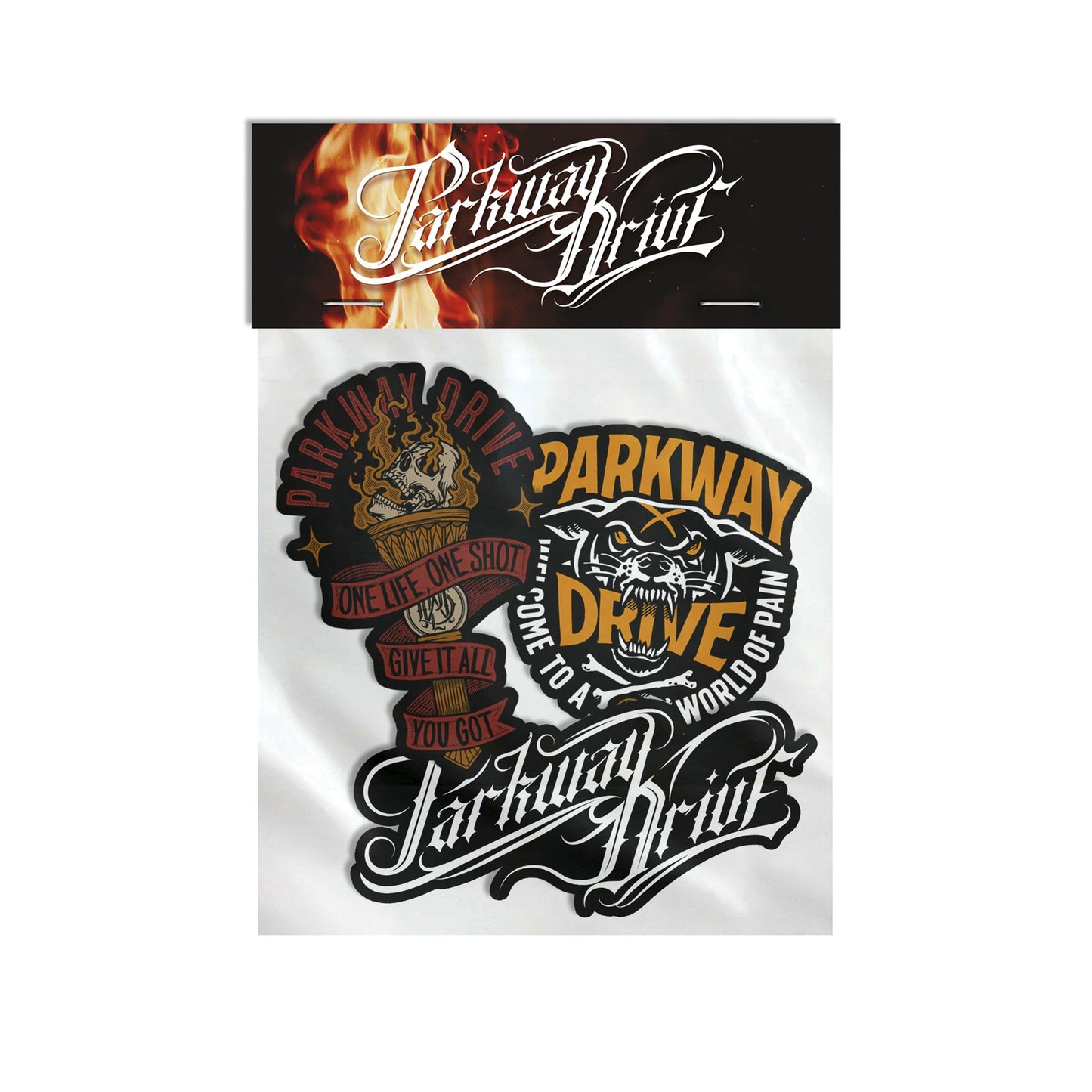 Parkway Drive (WOP/Torch/Horizontal) Sticker Pack