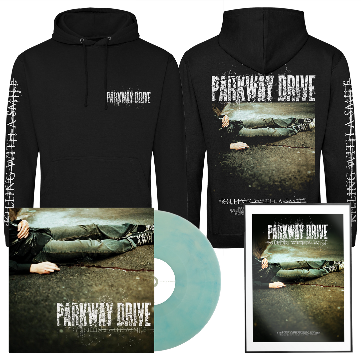 Killing With A Smile (20th Anni.) | Ice Vinyl+Hoodie+Print Bundle