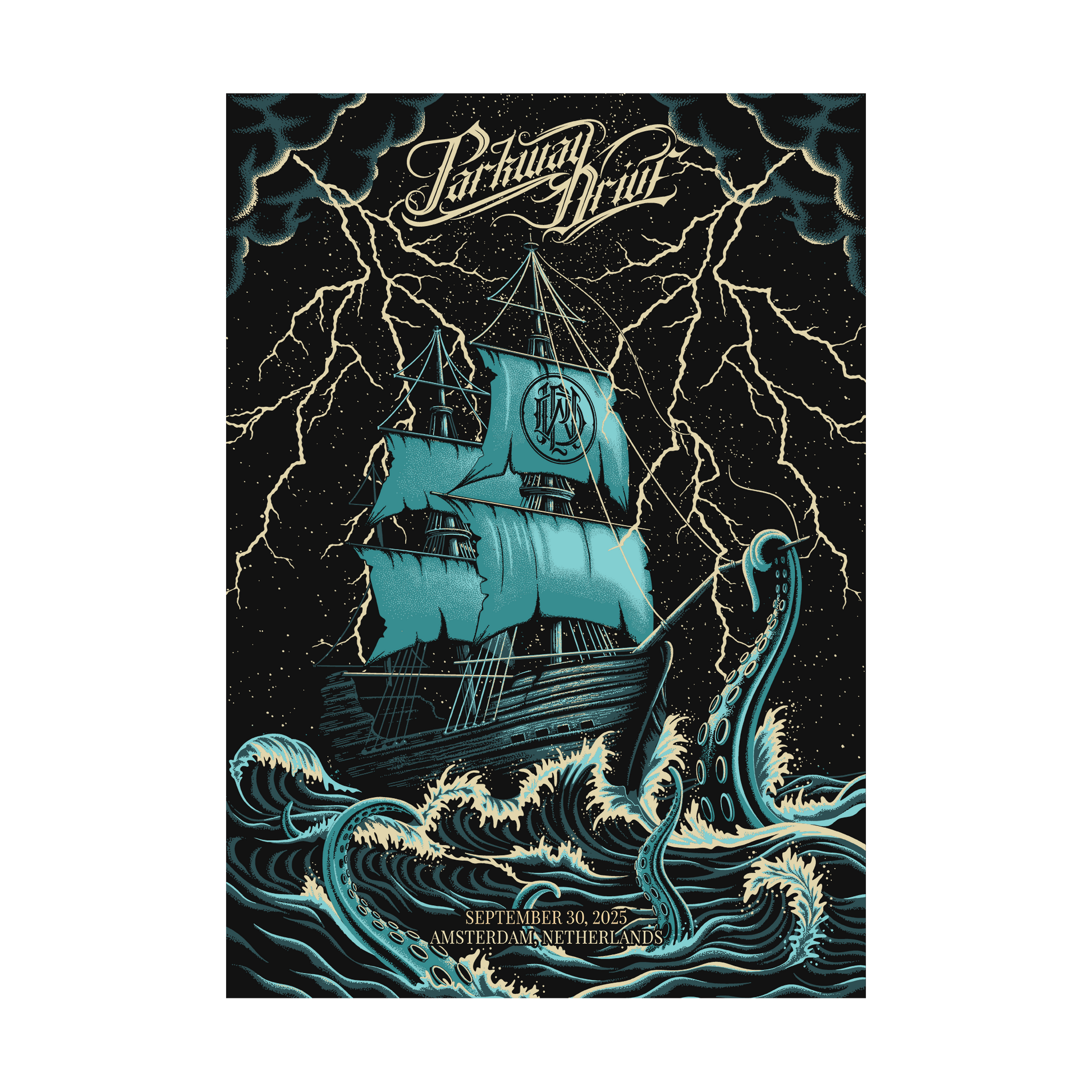 Parkway Drive (Amsterdam) Screen Print Poster